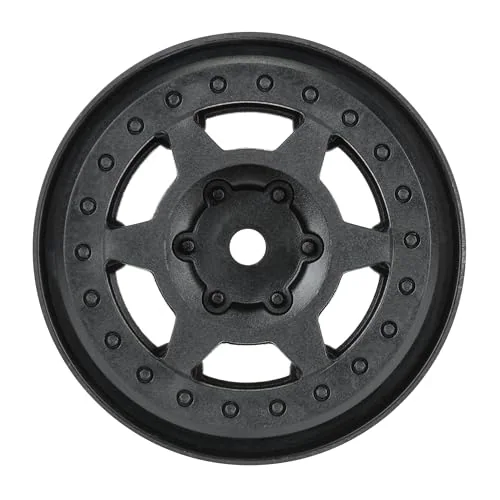 1/10 Holcomb F/R 1.55" 12mm Crawler Bead-Loc Wheels 2 Black