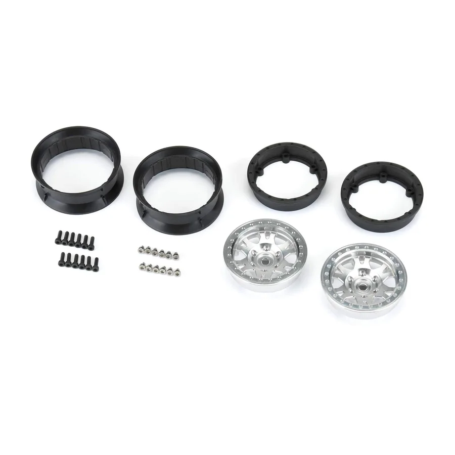 1/10 Impulse Aluminum Front/Rear 1.9" 12mm Rock Crawler Wheels detail 4