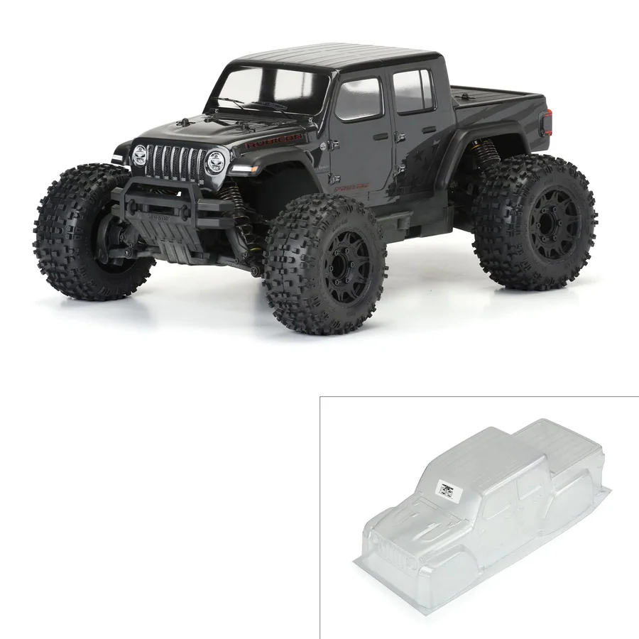 1/10 Jeep Gladiator Rubicon Clear Body Granite detail 1