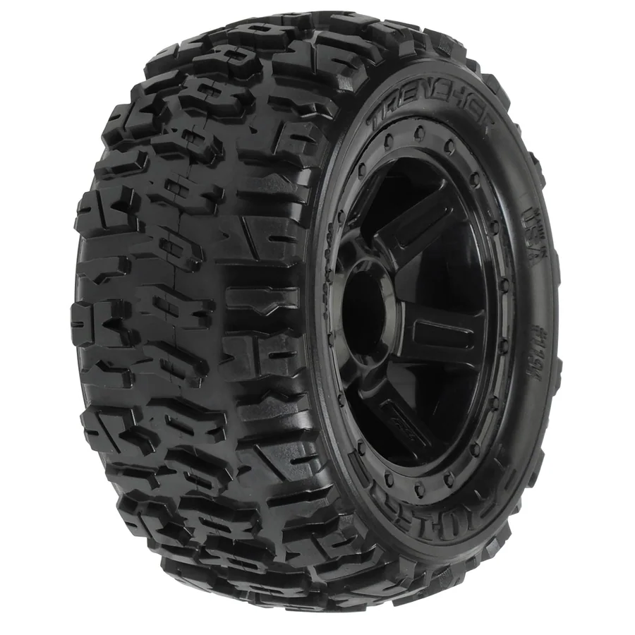 1/16 Trencher 2.2 M2 Tire Mounted Desperado Wheel E Revo detail 1