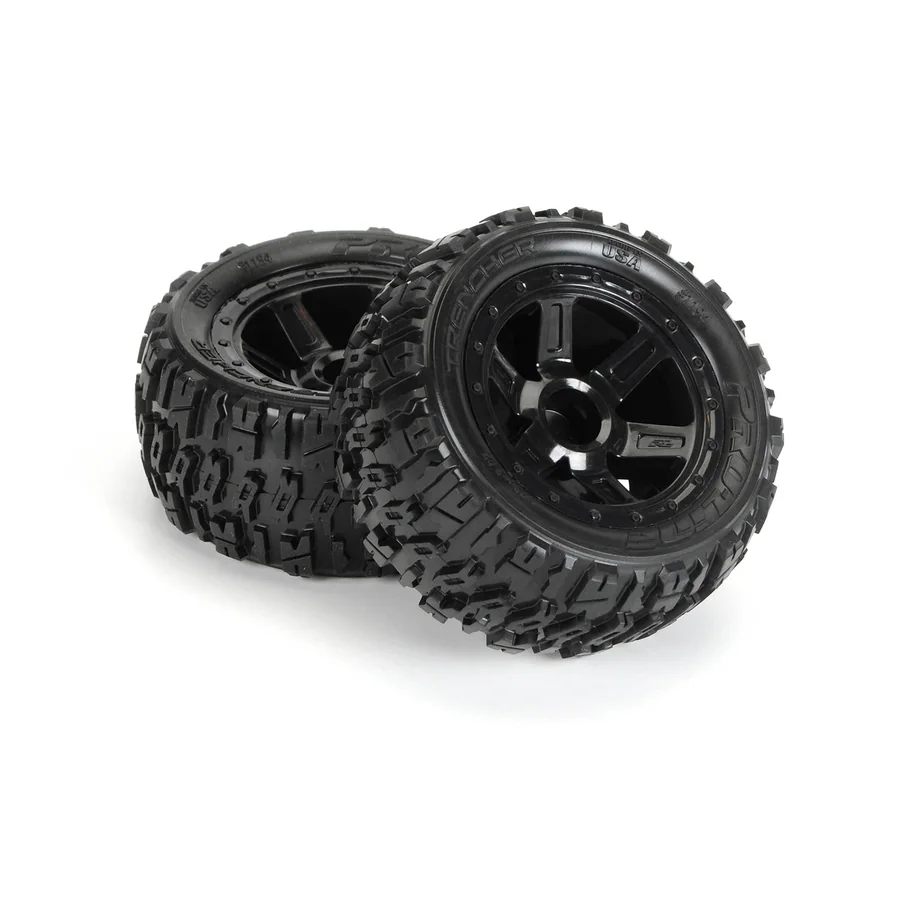 1/16 Trencher 2.2 M2 Tire Mounted Desperado Wheel E Revo detail 3