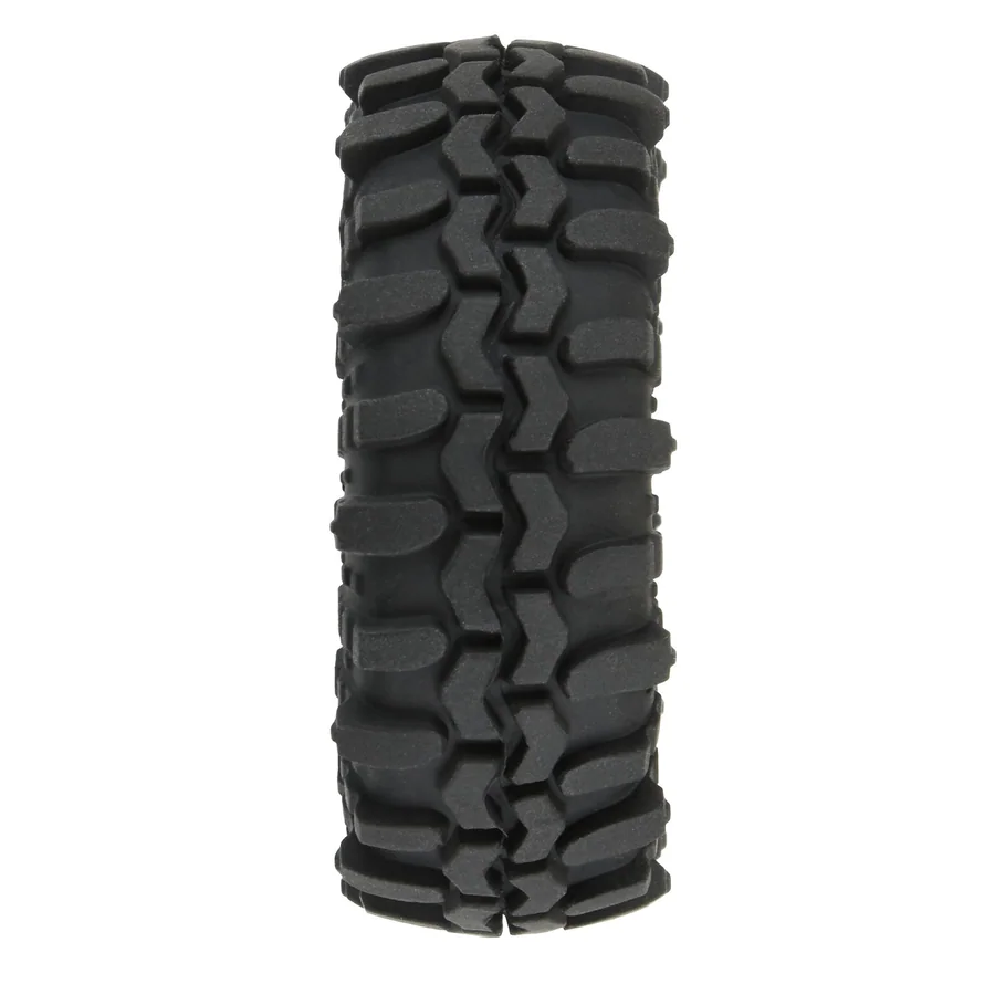 1/24 Super Swamper F/R 1.0 Tires Mounted 7mm Black detail 2