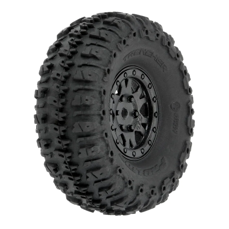 1/24 Trencher F/R 1.0 TRS Mounted 7mm Black Impulse detail 1
