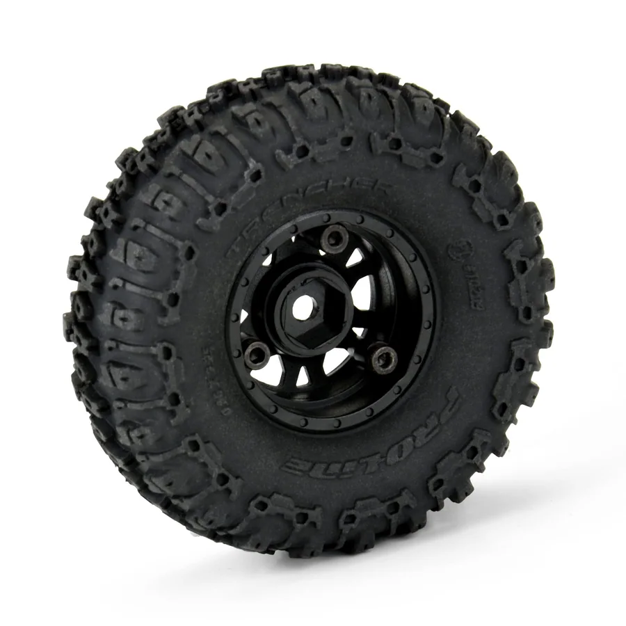 1/24 Trencher F/R 1.0 TRS Mounted 7mm Black Impulse detail 3