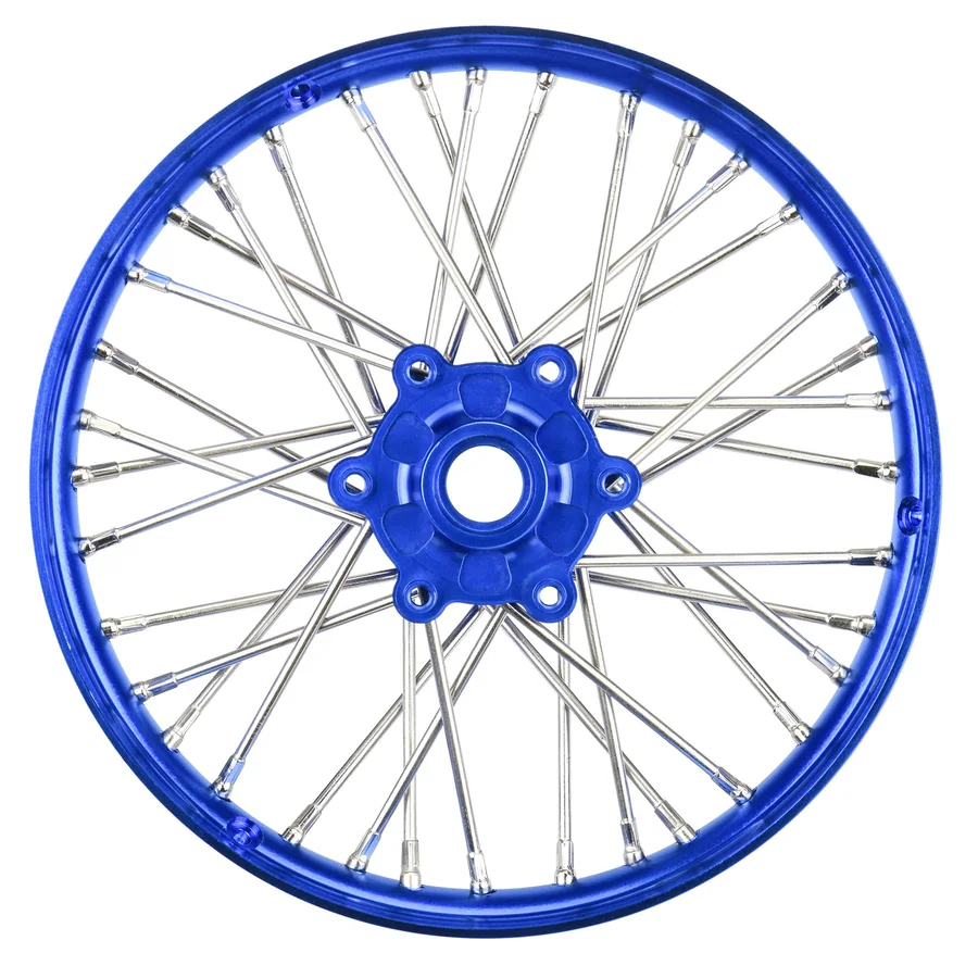 1/4 Pro-Spec Aluminum V2 Bead Front Wheel Assembled Blue detail 1