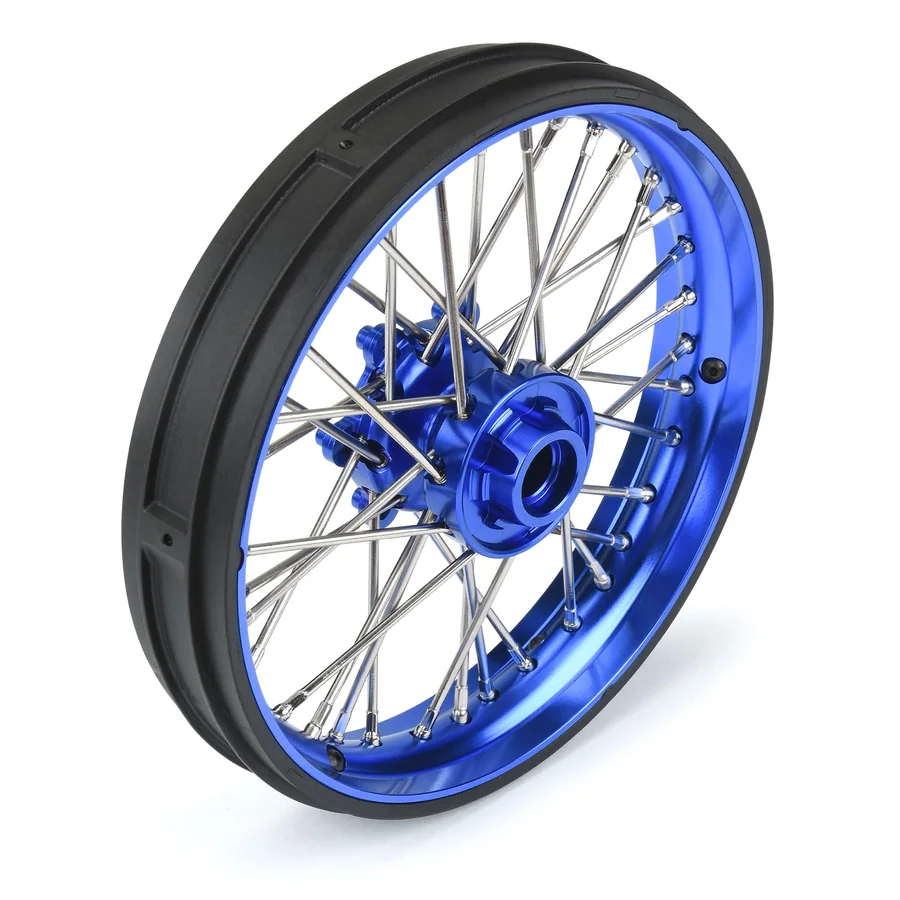 1/4 Pro-Spec Aluminum V2 Bead Front Wheel Assembled Blue detail 3