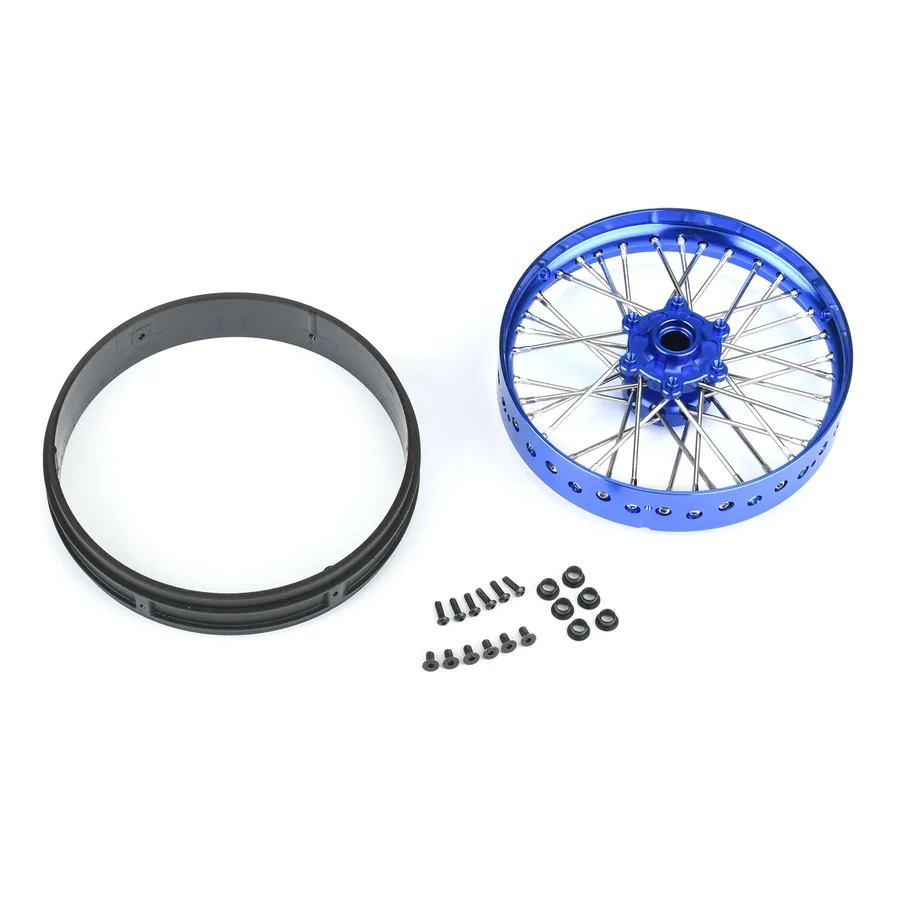 1/4 Pro-Spec Aluminum V2 Bead Front Wheel Assembled Blue detail 4