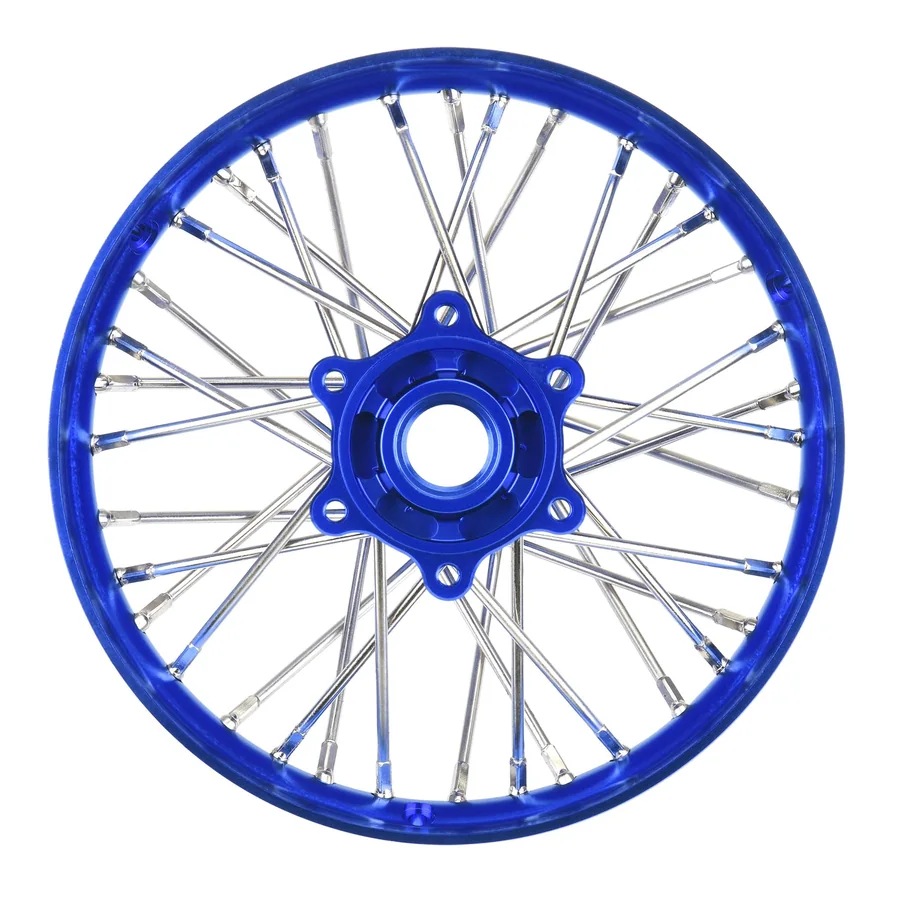 1/4 Pro-Spec Aluminum V2 Bead Rear Wheel Assembled Blue detail 1