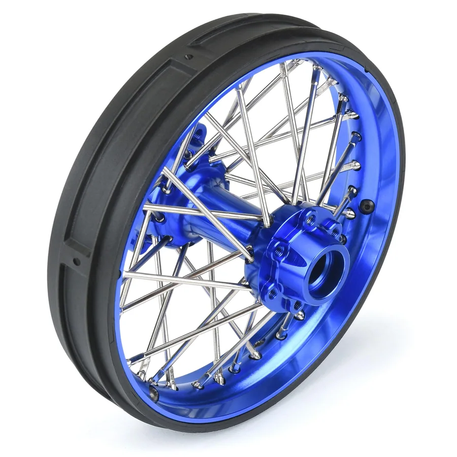 1/4 Pro-Spec Aluminum V2 Bead Rear Wheel Assembled Blue detail 3