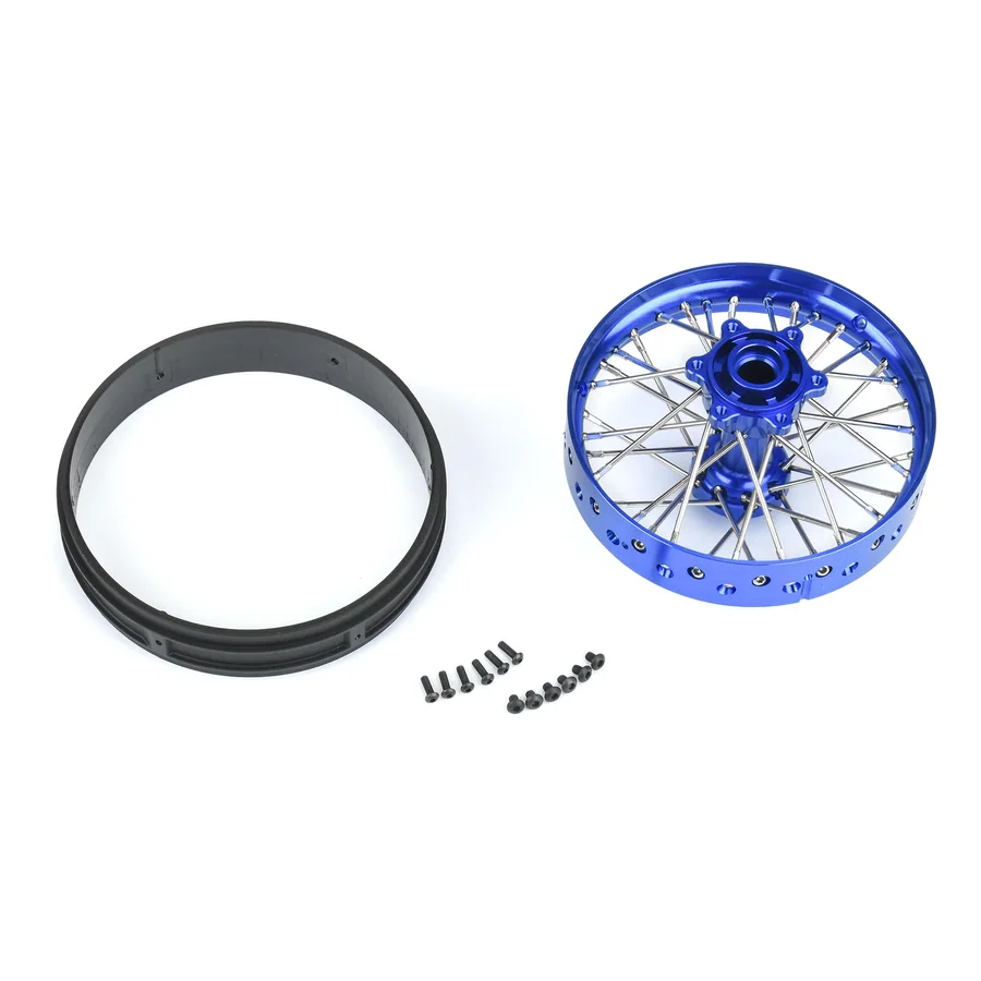 1/4 Pro-Spec Aluminum V2 Bead Rear Wheel Assembled Blue detail 4
