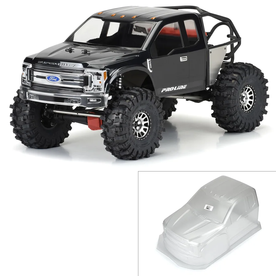 2017 Ford F-250 Super Duty Cab-Only Clear Body for SCX6 detail 1