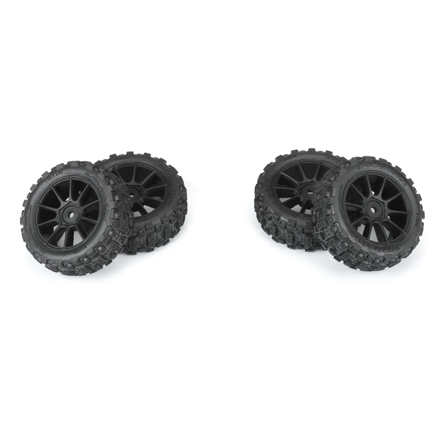 Badlands MX 1.9" All-Terrain Buggy Tires 4 Mounted on Mach-10 detail 3