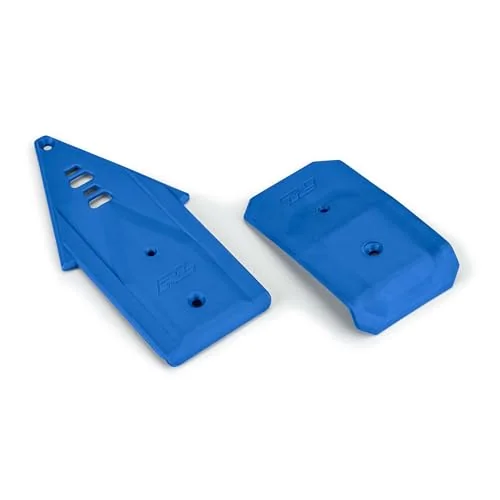 Bash Armor F/R Skid Plates Blue for ARRMA 3S Vehicles