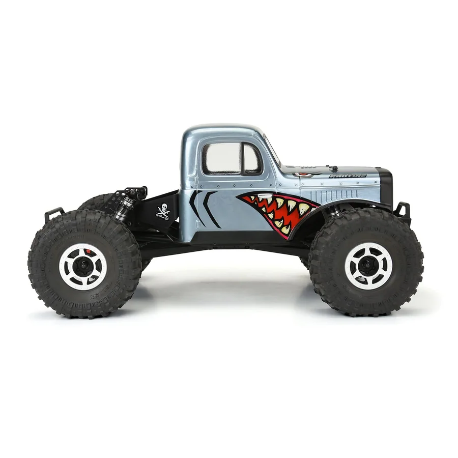 Comp Wagon Cab Only Clear Body 12.3WB Crawlers detail 4
