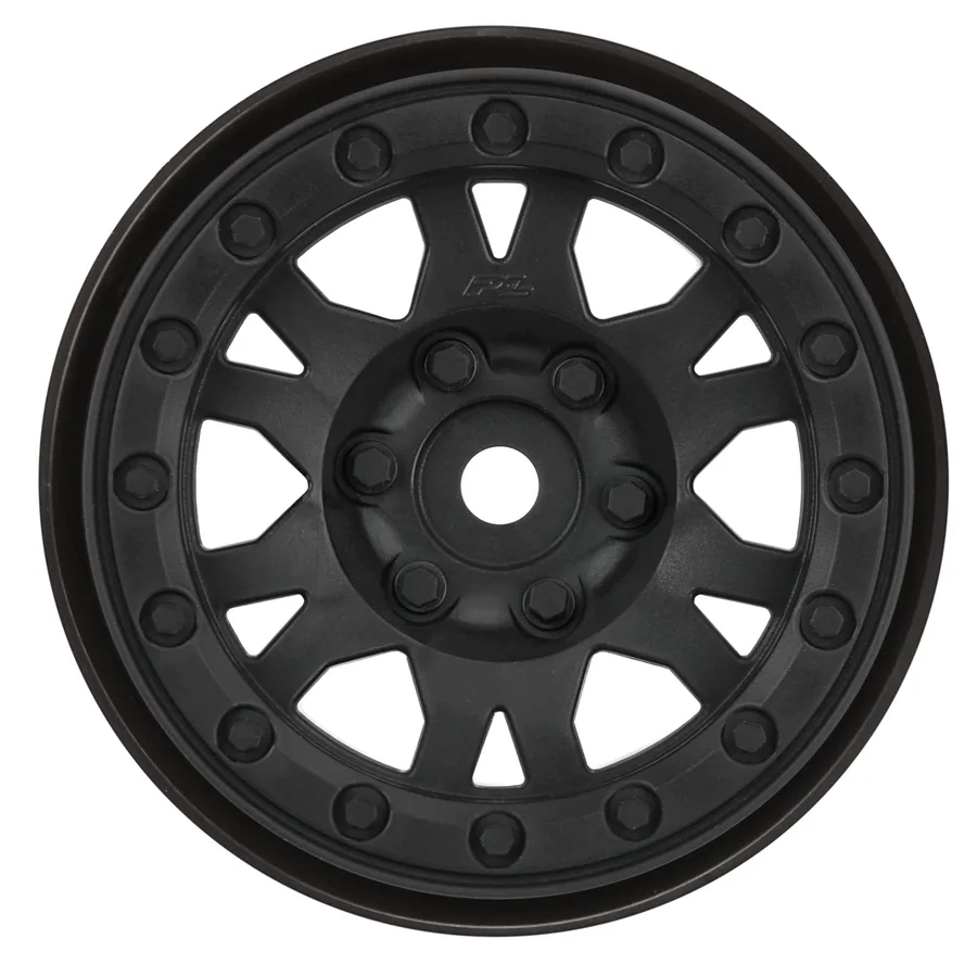 Front R Impulse 1.9 Black Plastic Bead-Loc Wheel Crawler detail 1