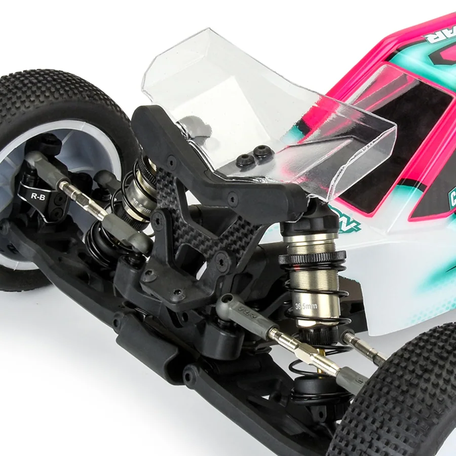 High Front Wing Clear 2 for TLR 22X 1/10 2 Wheel Drive Buggy detail 3