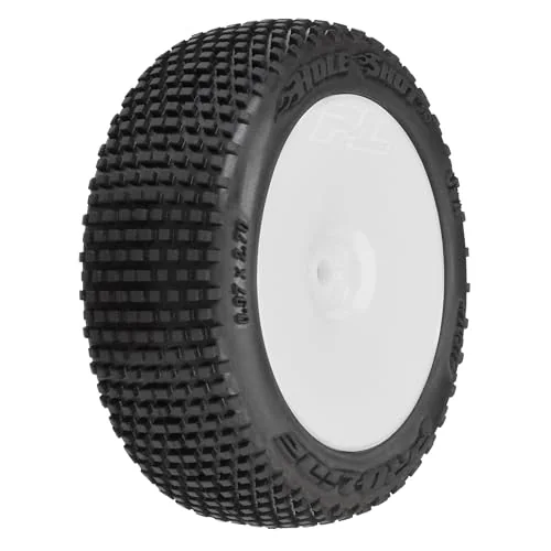 Hole Shot 3.0 Buggy Tires Mounted Velocity White Wheels for