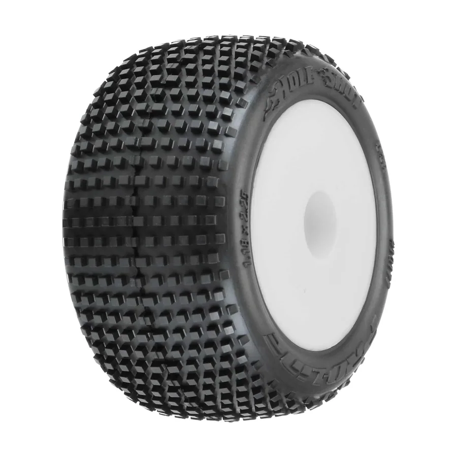 Hole Shot Tires Mounted White Mini-T 2.0 F/R detail 1