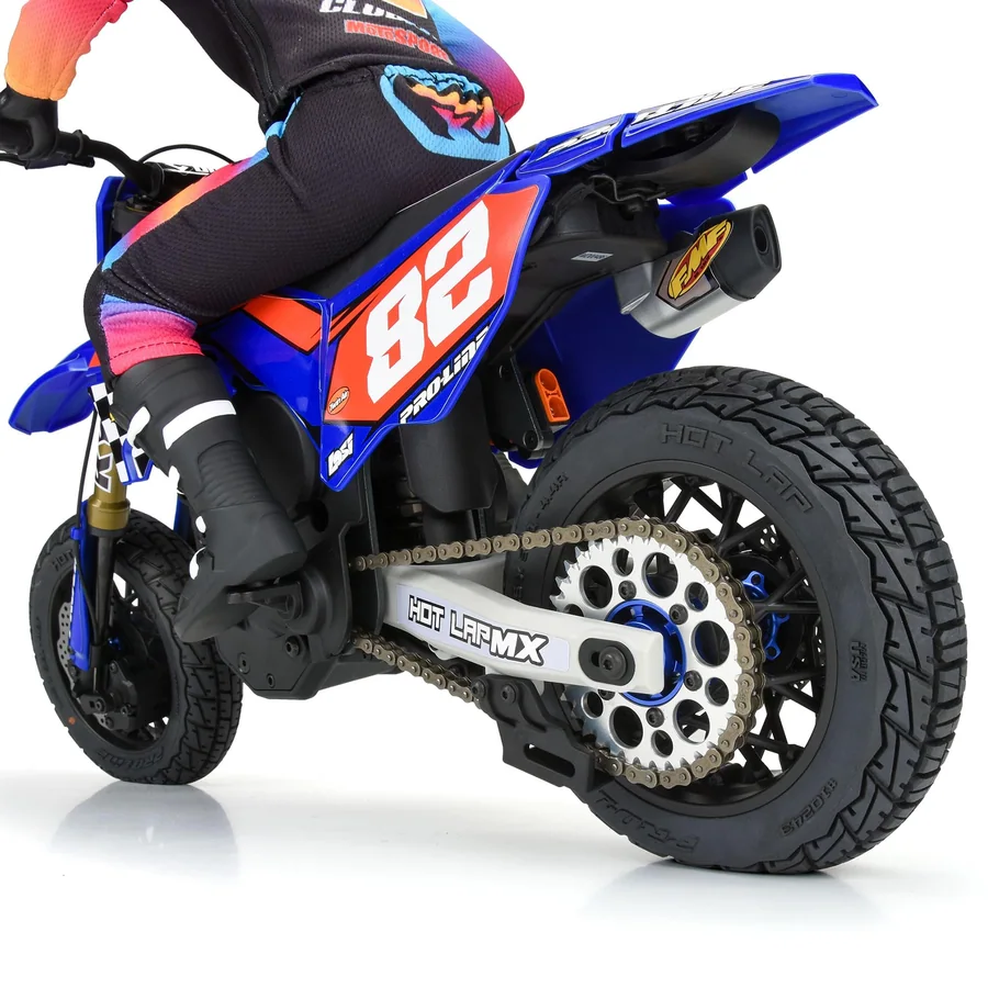 Hot Lap S3 Motorcycle Rear Tire Mounted on Black Supermoto detail 4