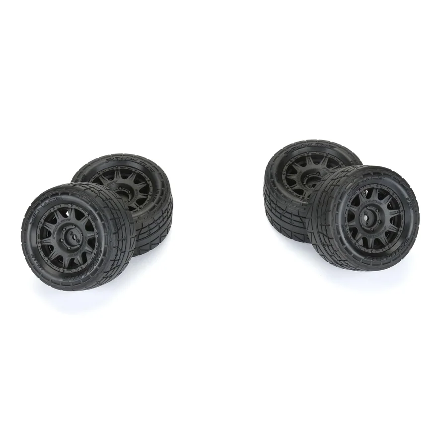 Menace F/R Mounted 12mm Black Raid for Arrma Granite GROM detail 4