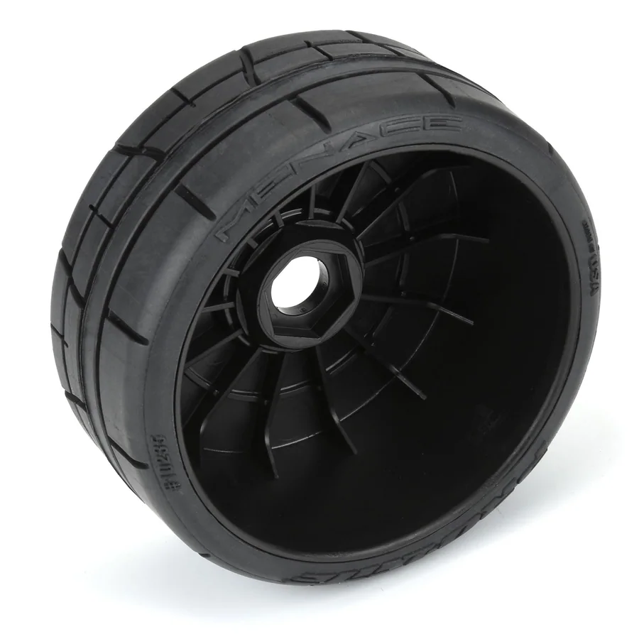 Menace HP BELTED Speed Run 18 Tires Mounted on Mach 10 Black detail 3