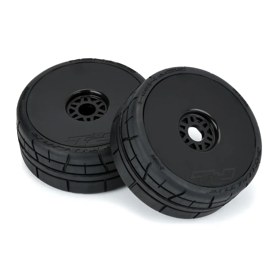 Menace HP BELTED Speed Run 18 Tires Mounted on Mach 10 Black detail 4
