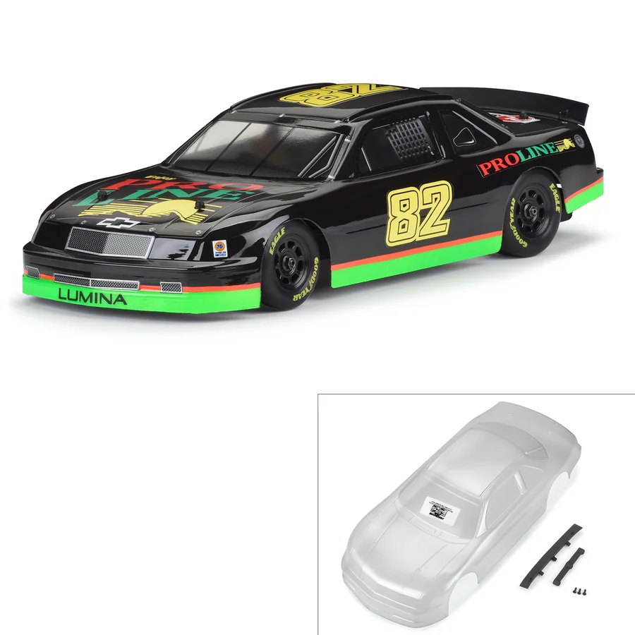 Pre-Cut 1990 Chevy Lumina Clear for Losi NASCAR Race Car detail 2