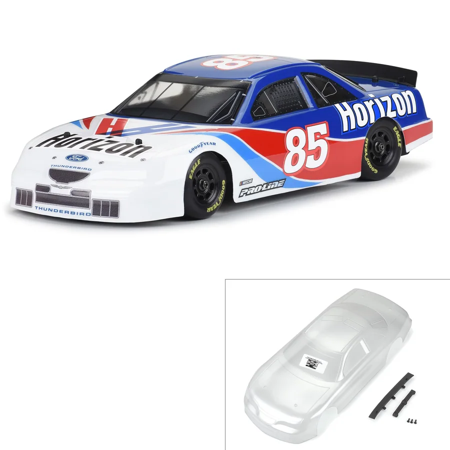Pre-Cut 1996 Ford Thunderbird Clear Body for Losi NASCAR Race detail 2