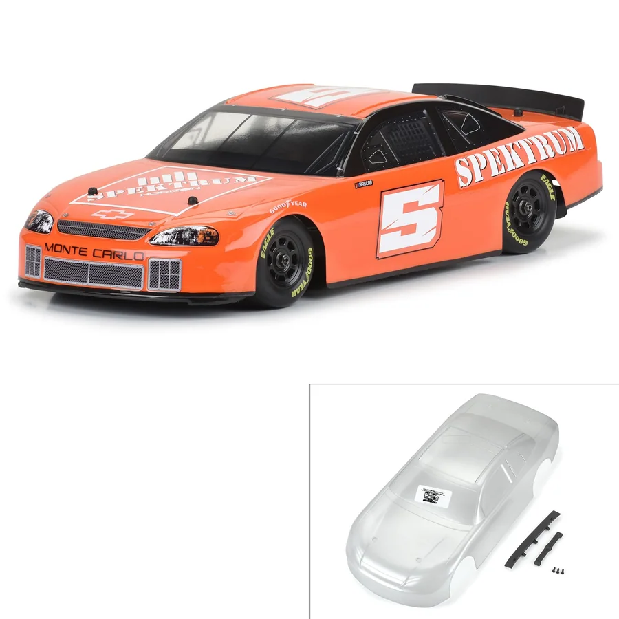 Pre-Cut 1997 Chevy Monte Carlo Clear for Losi NASCAR Race Car detail 2