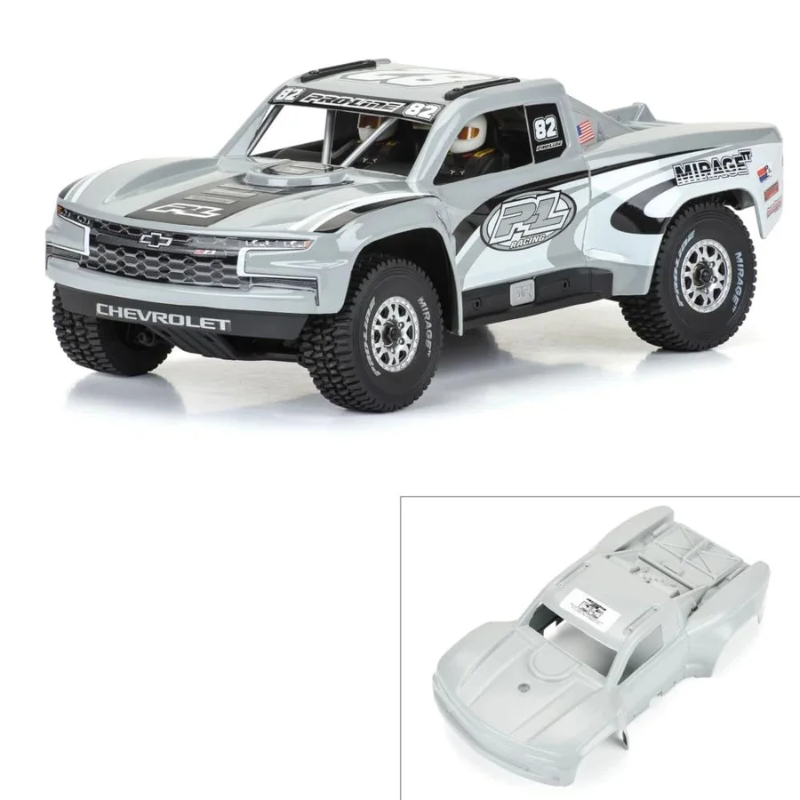Pre-Cut 2019 Chevy Silverado Trophy Truck Tough-Color Gray Body detail 2