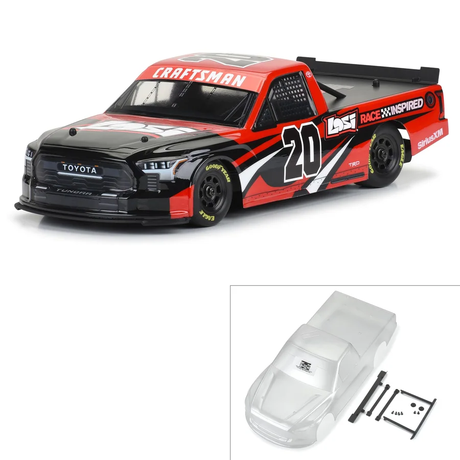 Pre-Cut 2024 Toyota Tundra NASCAR Truck Series Clear Body for detail 2
