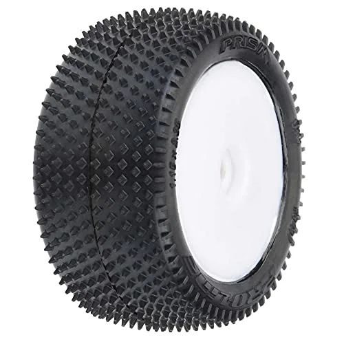 Prism Carpet Tires Mounted White Mini-B Rear