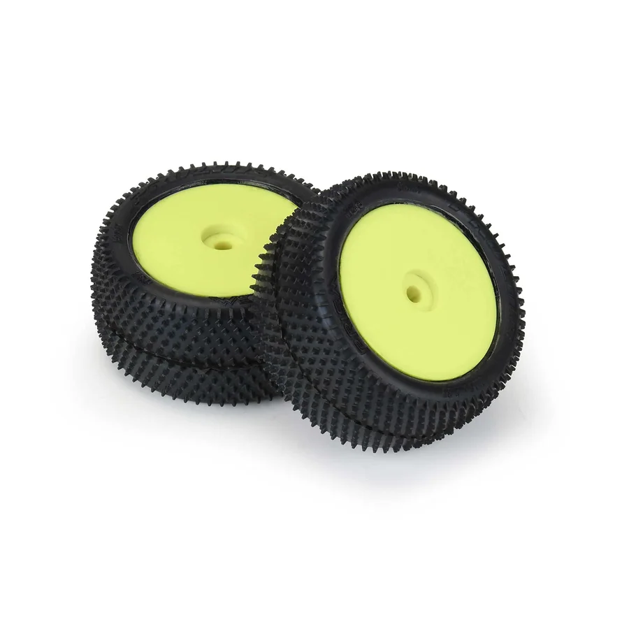 Prism Carpet Tires Mounted Yellow Mini-B Rear detail 3