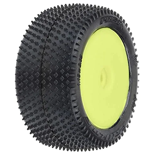 Prism Carpet Tires Mounted Yellow Mini-B Rear