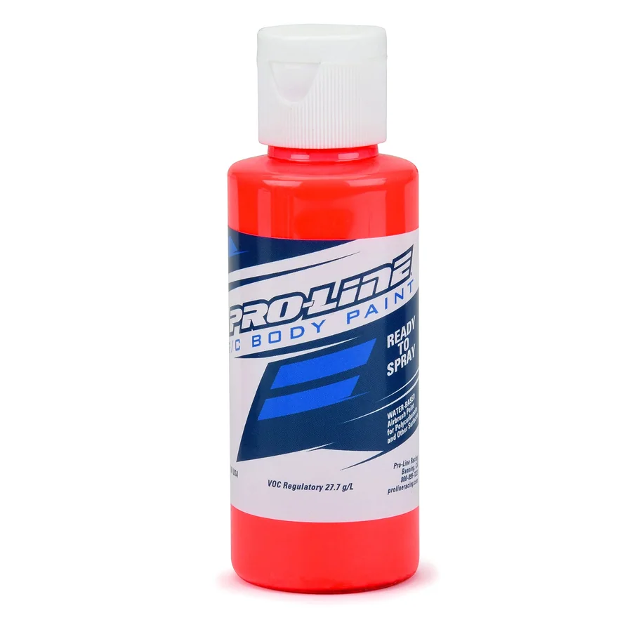 RC Body Paint - Fluorescent Red detail 1