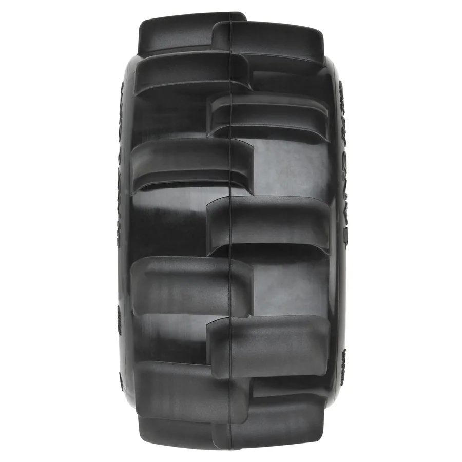 Sand Paw HP Belted 2.8" Sand Truck Tires Mounted on Raid Black detail 2