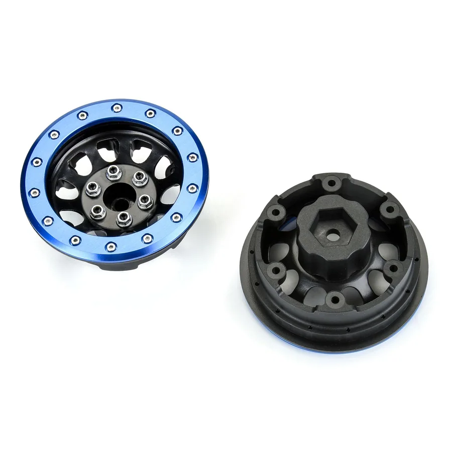 Steelies Blue/Black 2.9" Stamped Steel Dual Offset +2/+10 detail 3