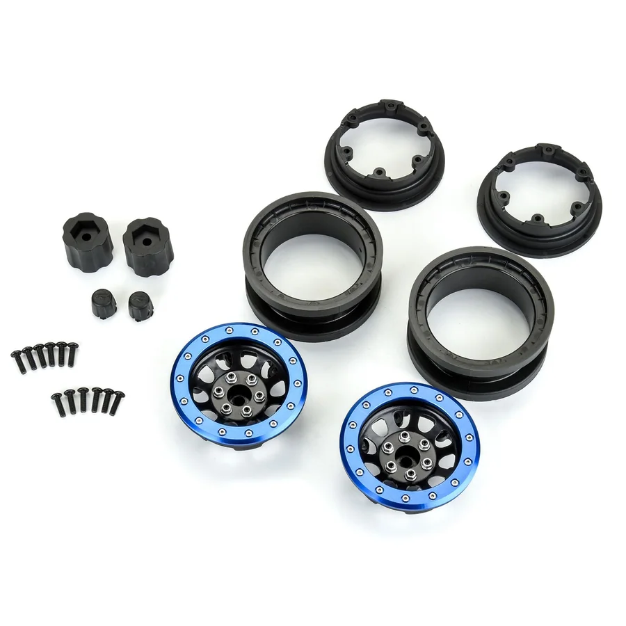 Steelies Blue/Black 2.9" Stamped Steel Dual Offset +2/+10 detail 4