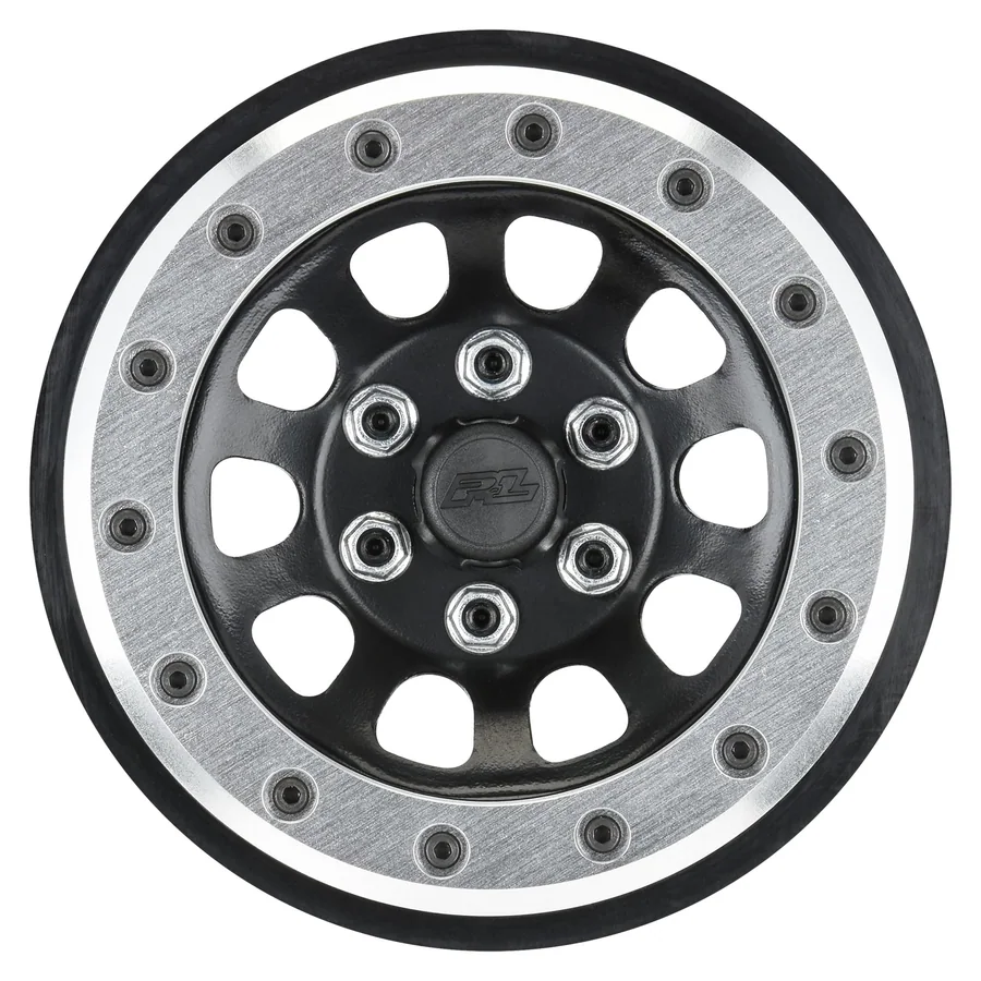 Steelies Silver/Black 2.9" Stamped Steel Dual Offset +2/+10 detail 1