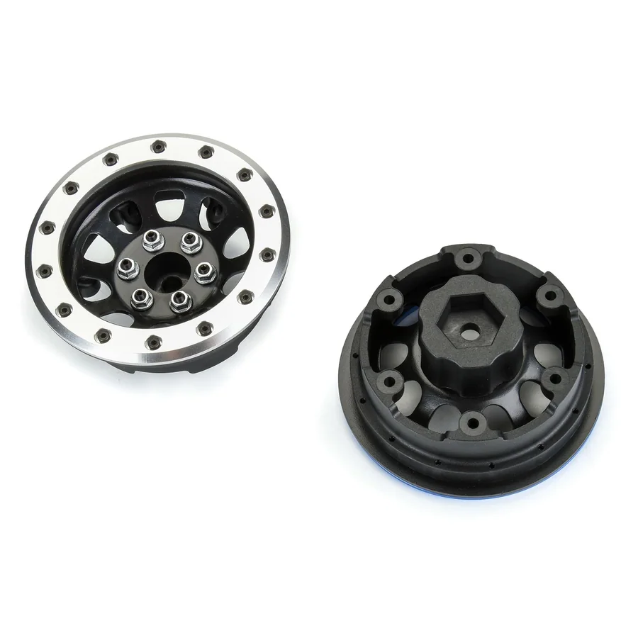 Steelies Silver/Black 2.9" Stamped Steel Dual Offset +2/+10 detail 3