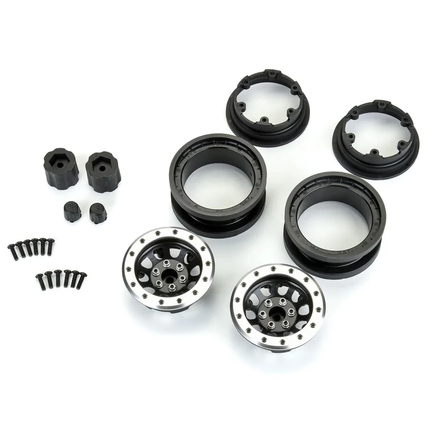 Steelies Silver/Black 2.9" Stamped Steel Dual Offset +2/+10 detail 4