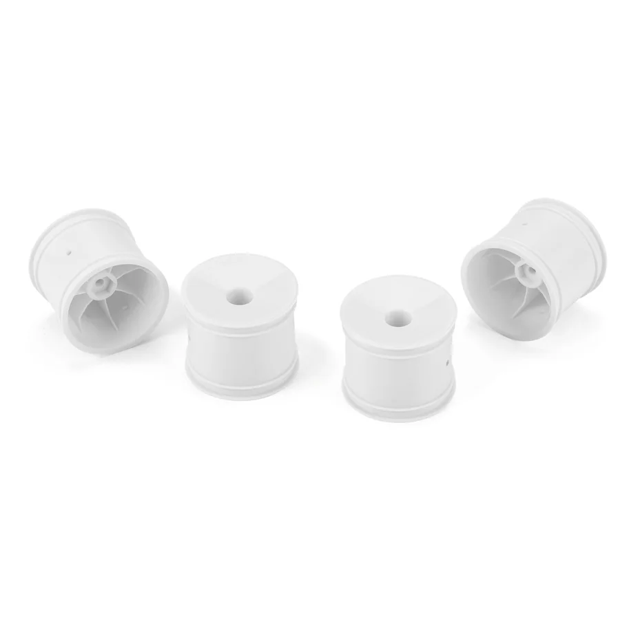 Velocity F/R 2.2" 12mm Stadium Truck Wheels 4 White for TLR detail 2