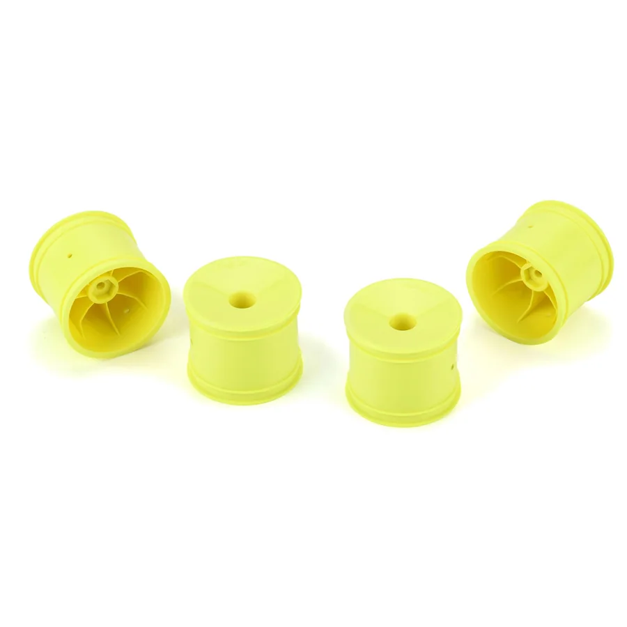 Velocity F/R 2.2" 12mm Stadium Truck Wheels 4 Yellow for TLR detail 2