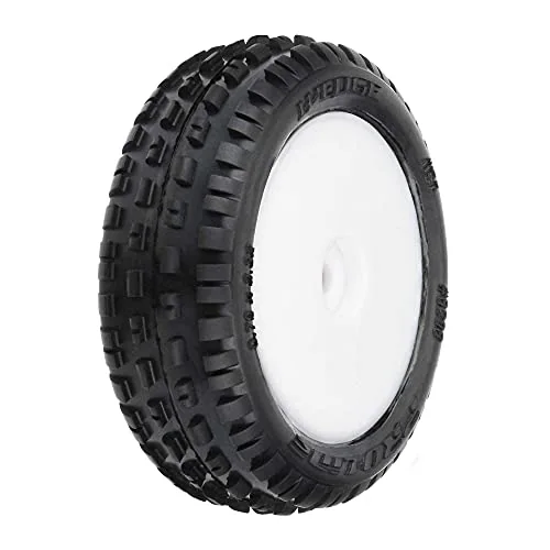 Wedge Carpet Tires Mounted White Mini-B Front