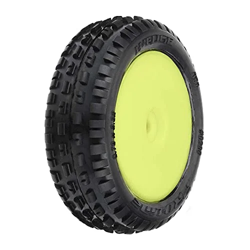 Wedge Carpet Tires Mounted Yellow Mini-B Front